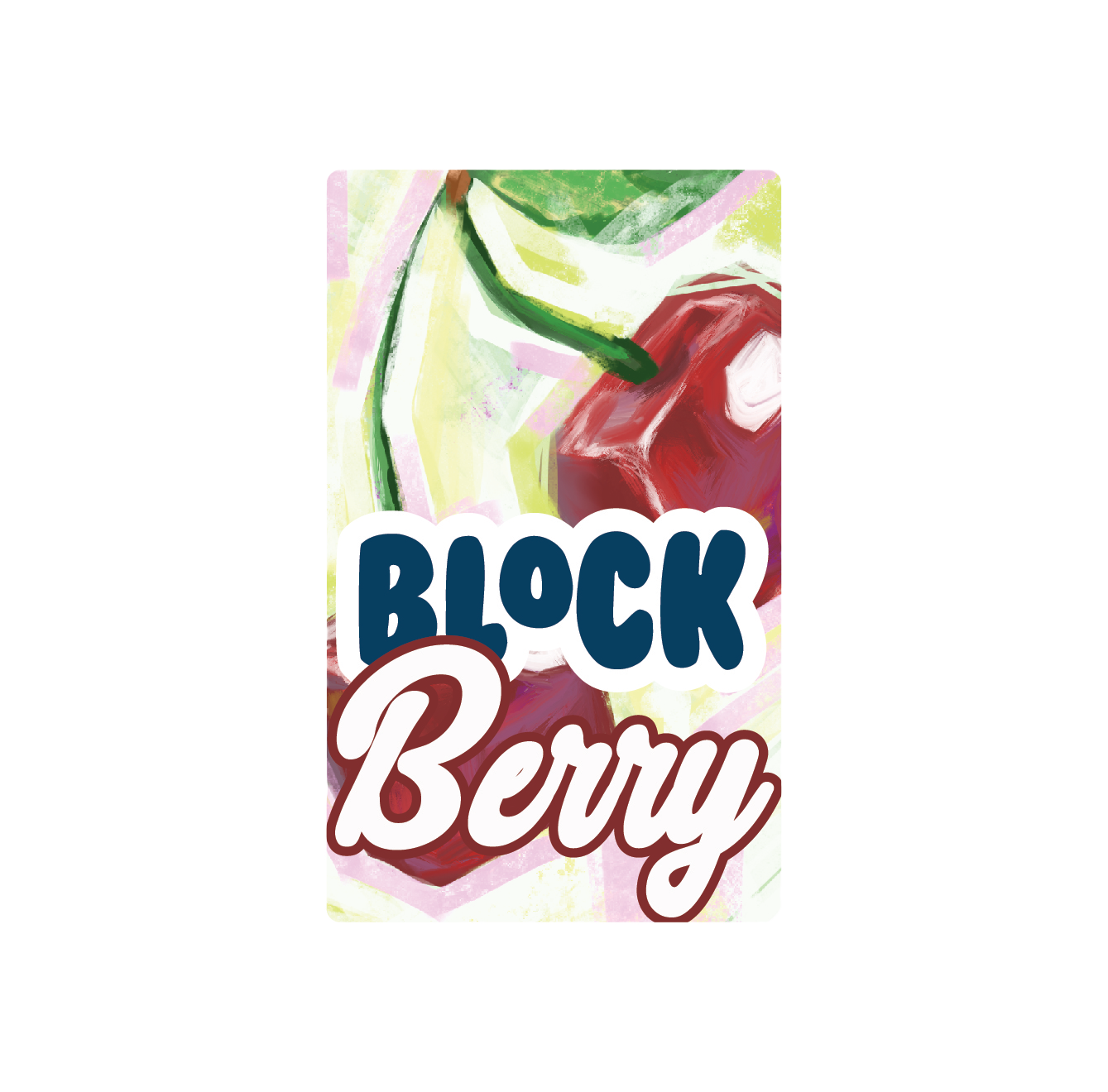 Exotics Block Berry cannabis hybrid strain label artwork