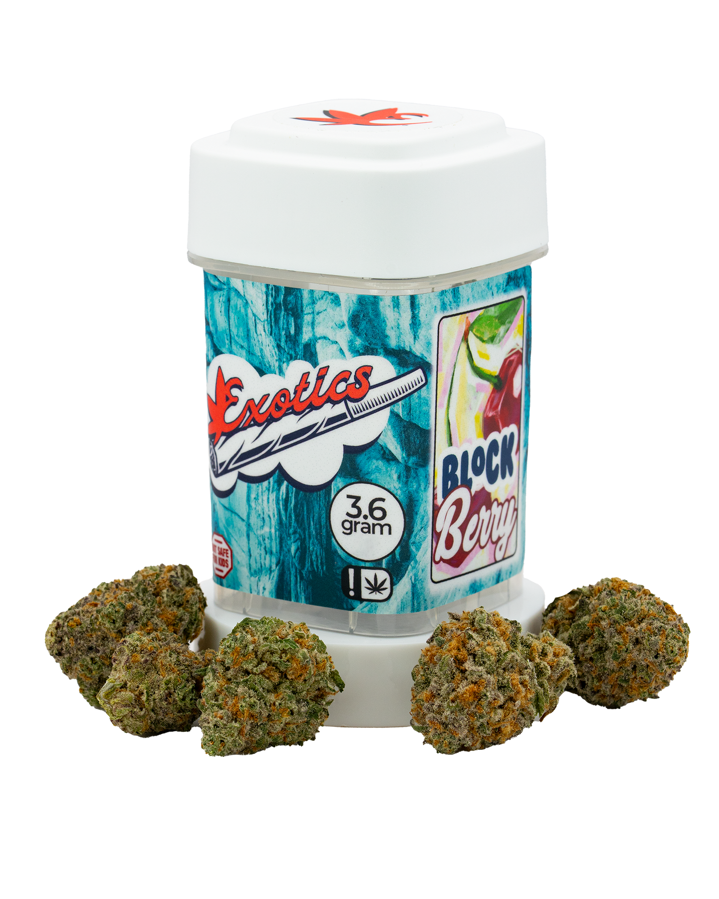 Exotics Block Berry cannabis hybrid strain