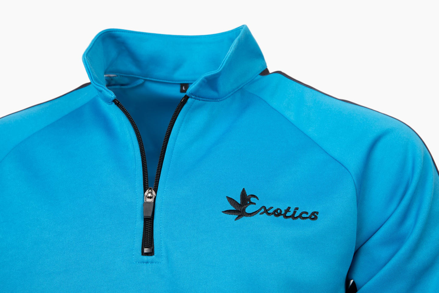 Blue Exotics tracksuit shoulder with black logo