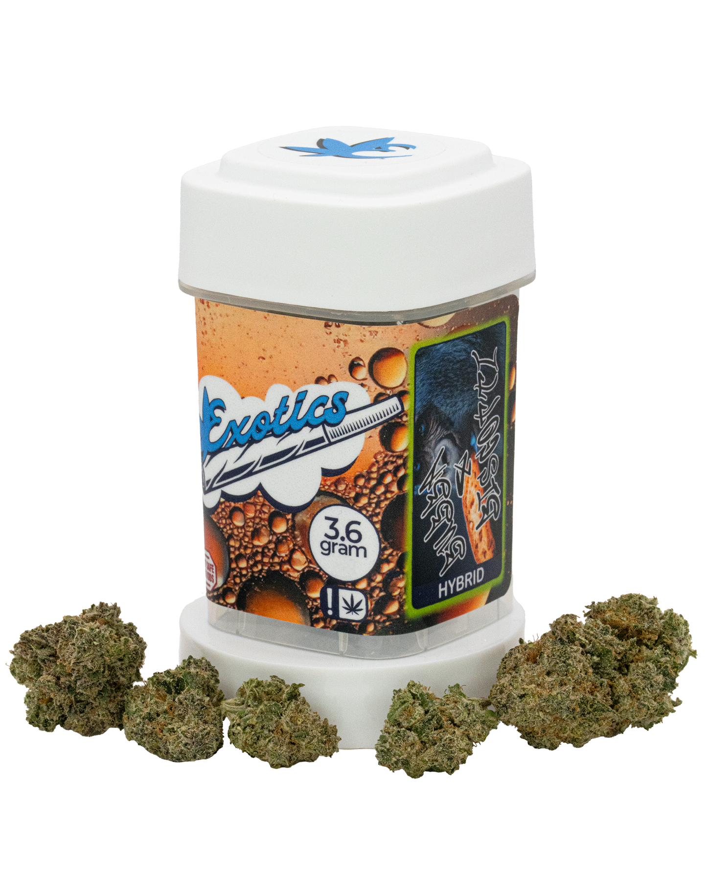 Exotics Bubba x Biscotti cannabis hybrid strain