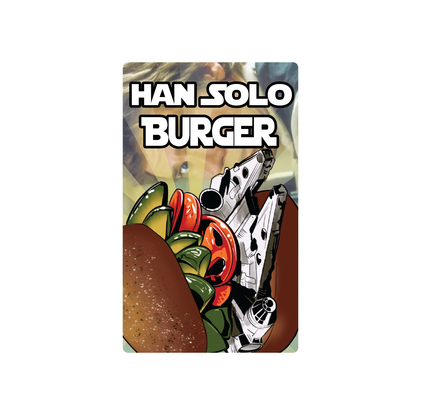 Exotics Han Solo Burger indica cannabis strain label artwork