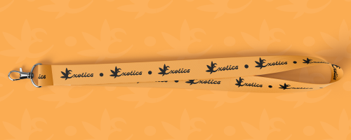Orange Exotics logo lanyard