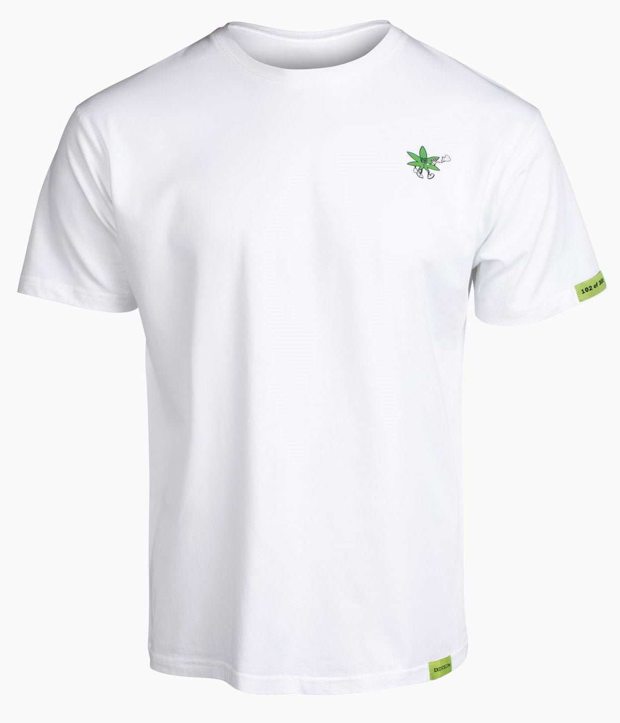 Front of white Exotics Smoke Detroit tee t-shirt