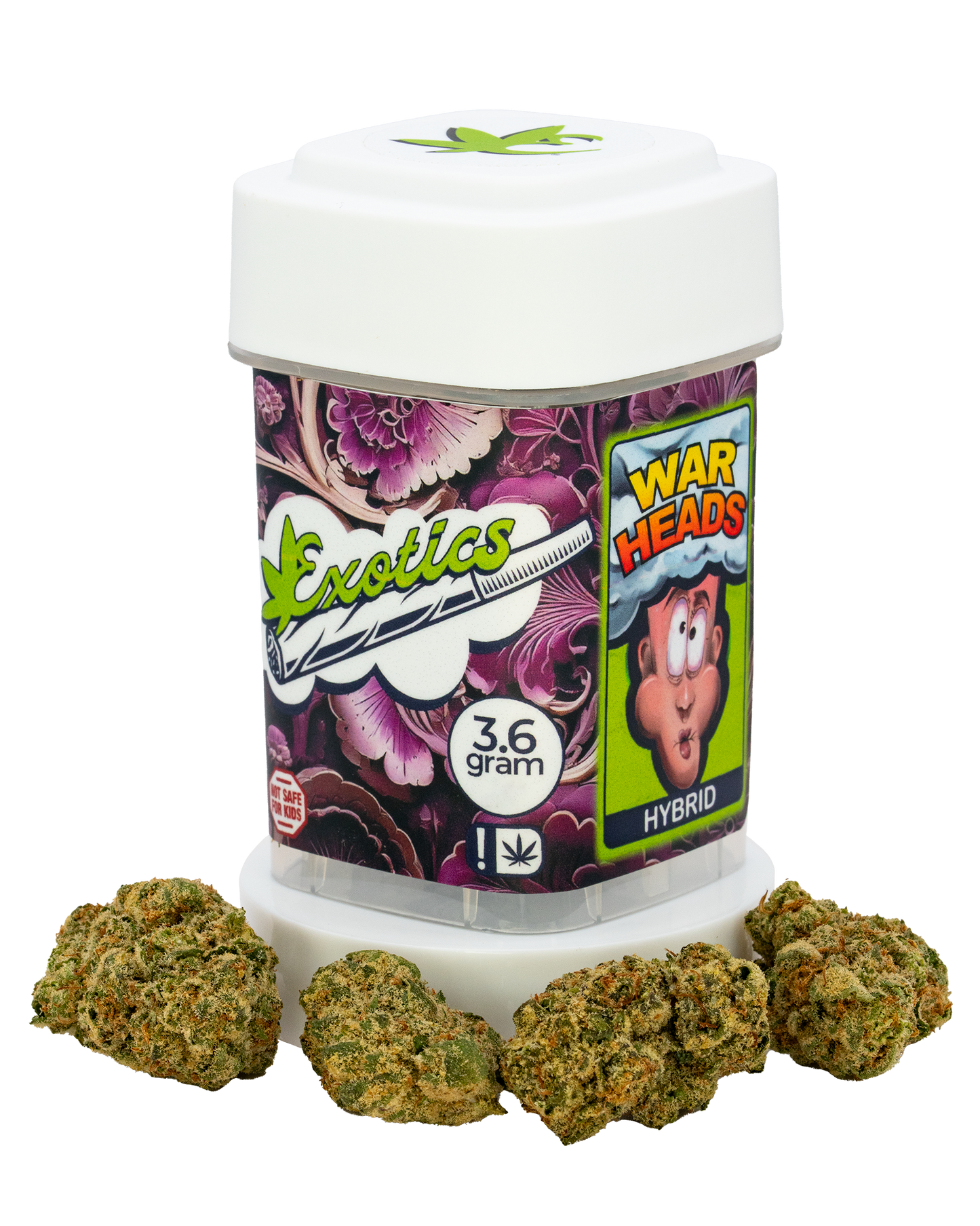 Exotics War Heads cannabis sativa hybrid strain