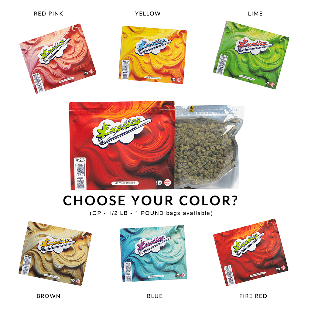 Exotics color options for bagged product