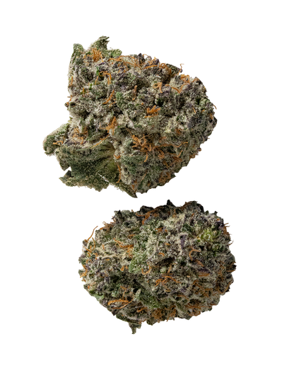 Exotics Black Rock Lava Cake cannabis indica hybrid strain flower buds