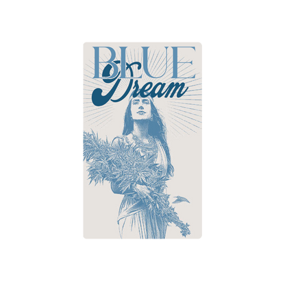 Exotics Blue Dream cannabis sativa strain label artwork