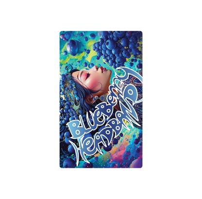 Exotics Blueberry Headband cannabis hybrid strain label artwork