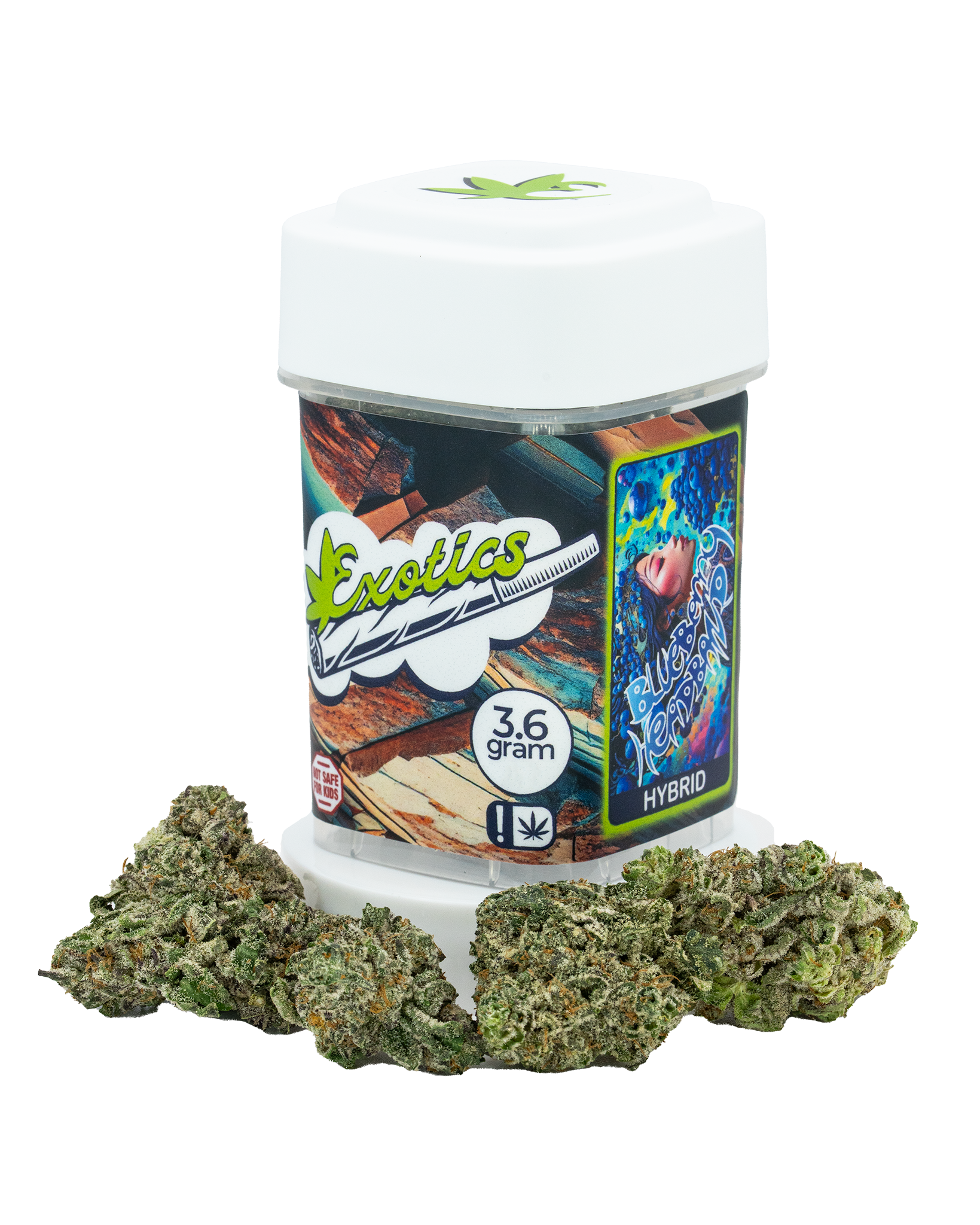 Exotics Blueberry Headband cannabis hybrid strain