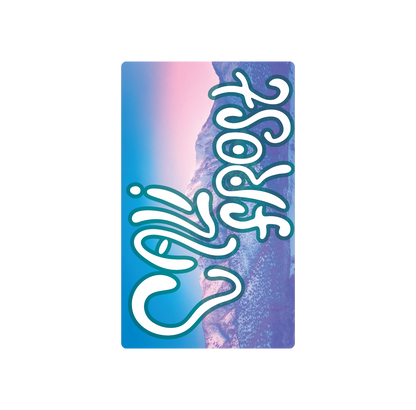 Exotics Cali Frost hybrid cannabis strain label artwork