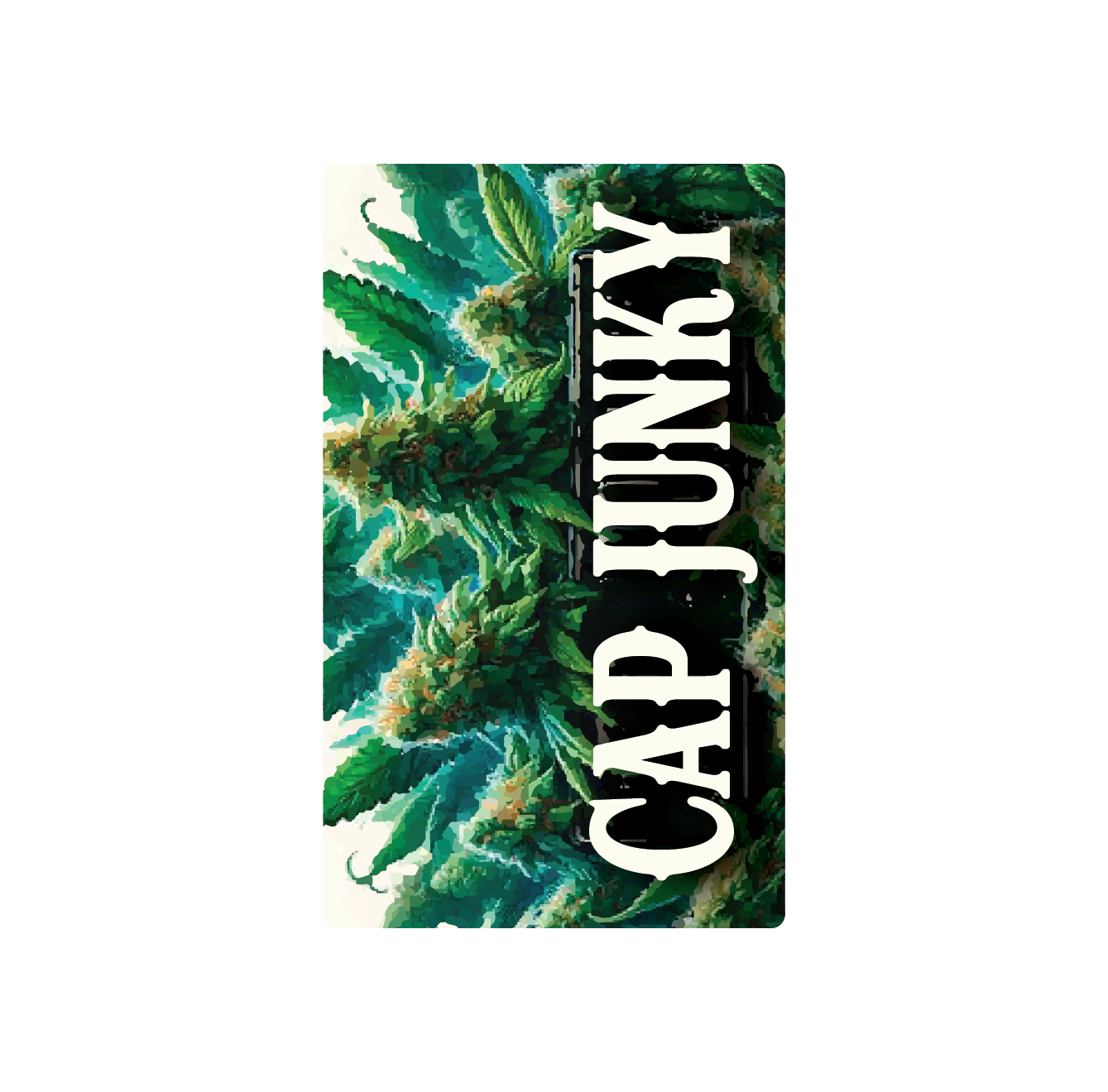 Exotics Cap Junky cannabis hybrid strain label artwork