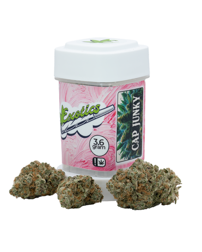 Exotics Cap Junky cannabis hybrid strain