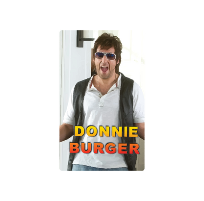 Exotics Donnie Burger cannabis indica strain label artwork