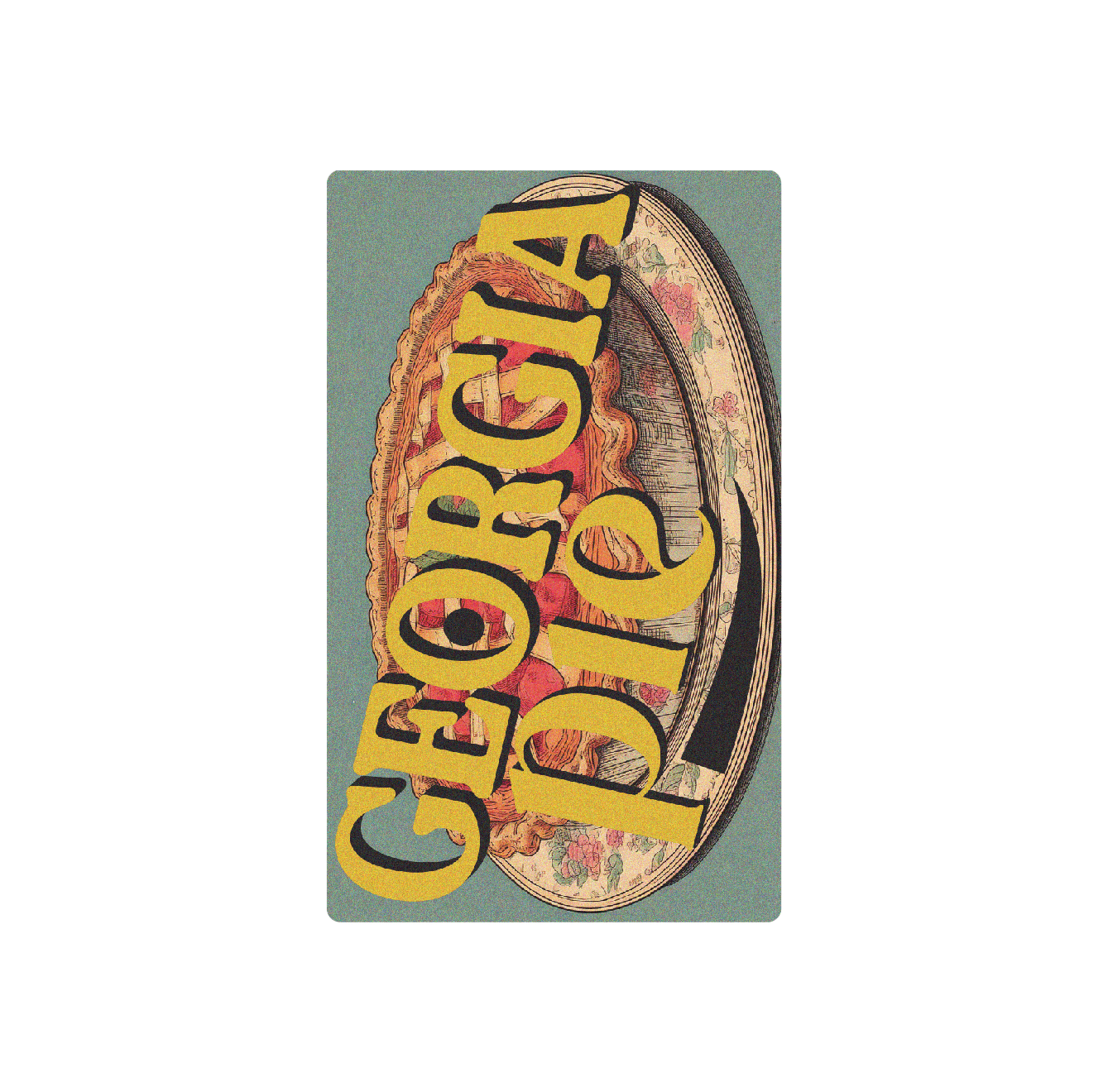 Exotics Georgia Pie cannabis hybrid strain label artwork