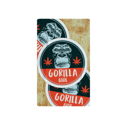 Exotics Gorilla Glue cannabis hybrid strain label artwork