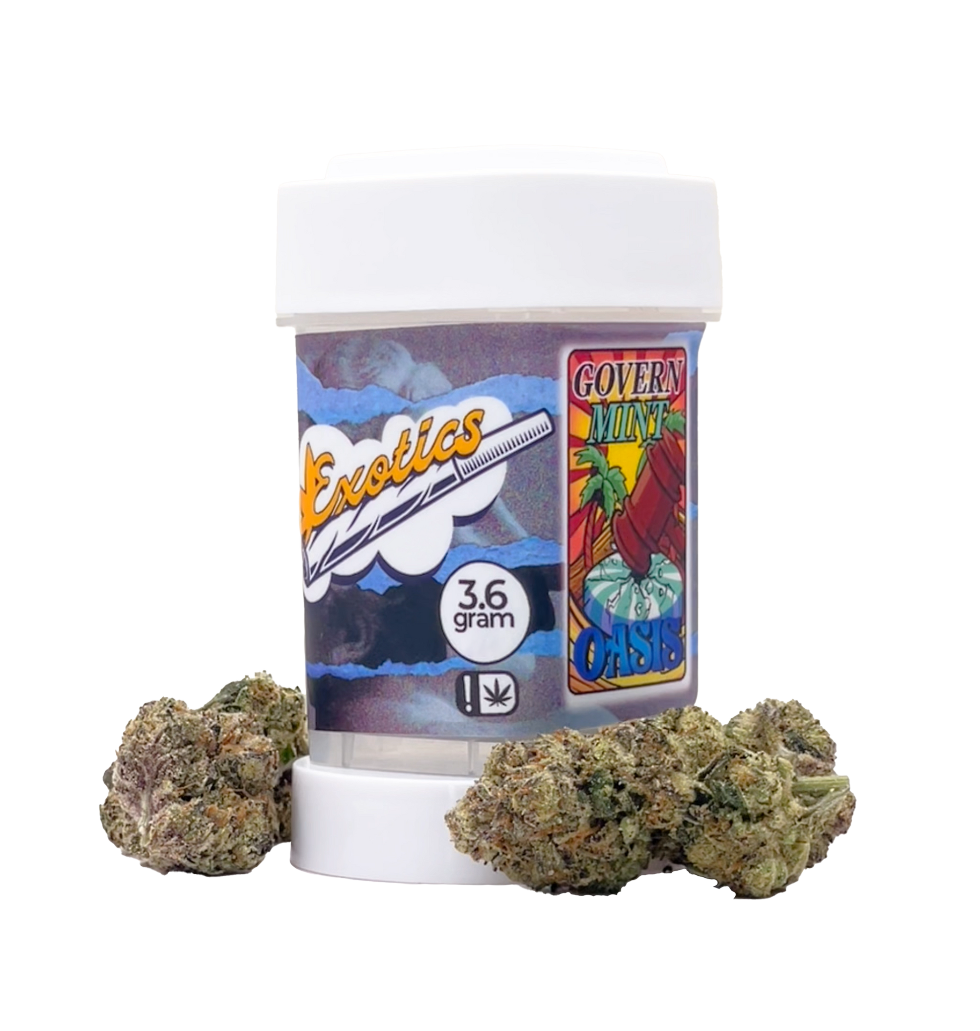 Exotics GovernMint Oasis cannabis hybrid strain