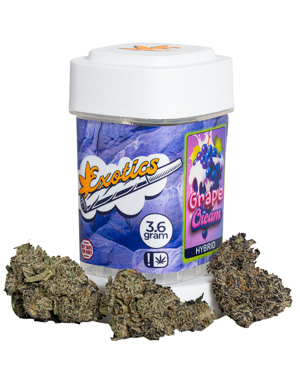 Exotics Grape Cream cannabis hybrid strain