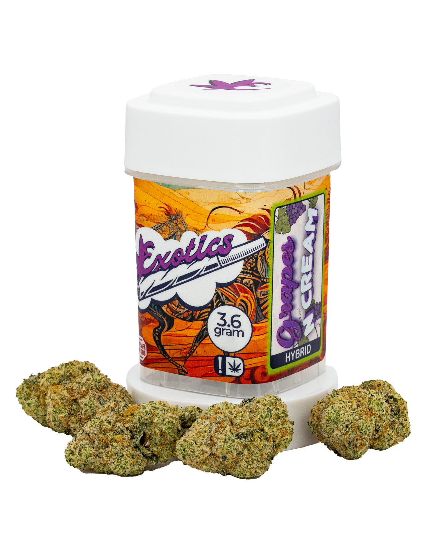 Exotics Grapes N Cream cannabis hybrid strain