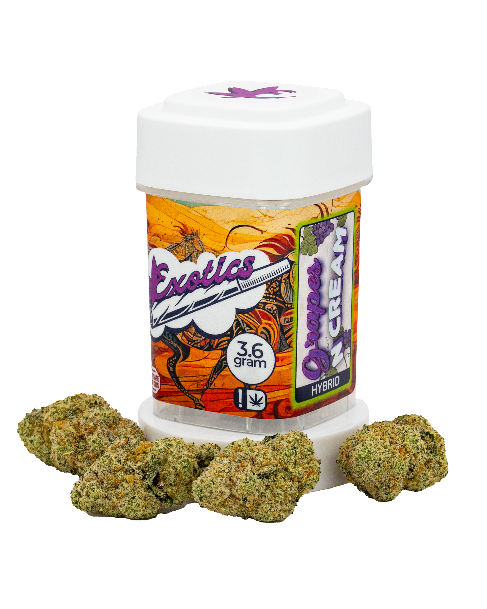 Exotics Grapes N Cream cannabis hybrid strain