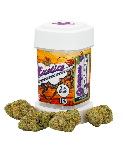 Exotics Grapes N Cream cannabis hybrid strain