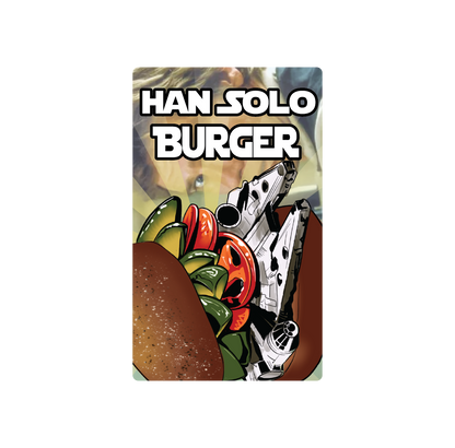 Exotics Han Solo Burger indica cannabis strain label artwork