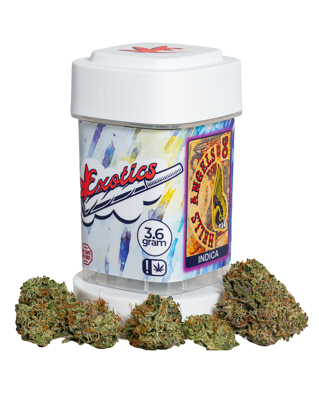 Exotics Hells Angels OG cannabis indica hybrid strain