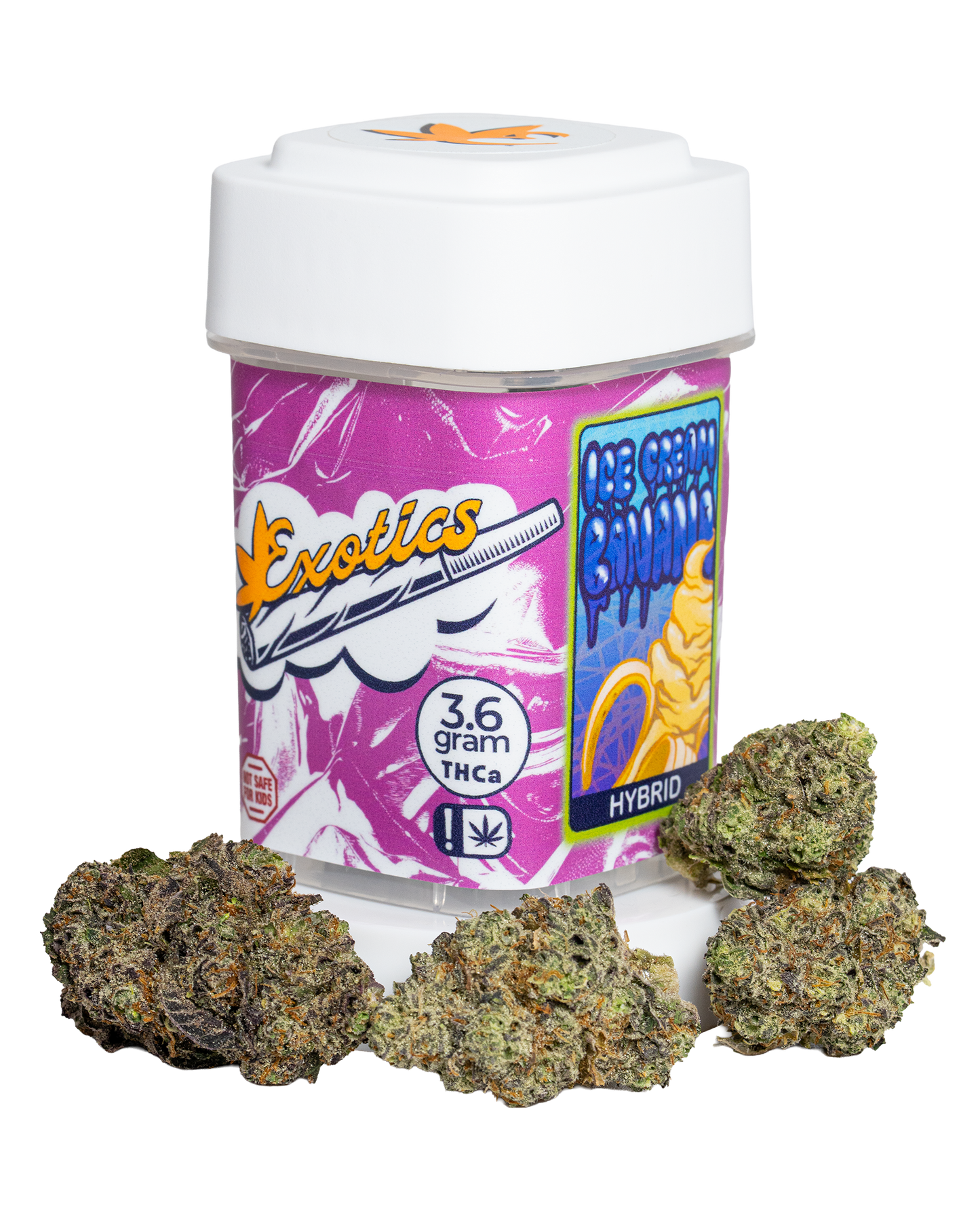 Exotics Ice Cream Banana cannabis hybrid strain