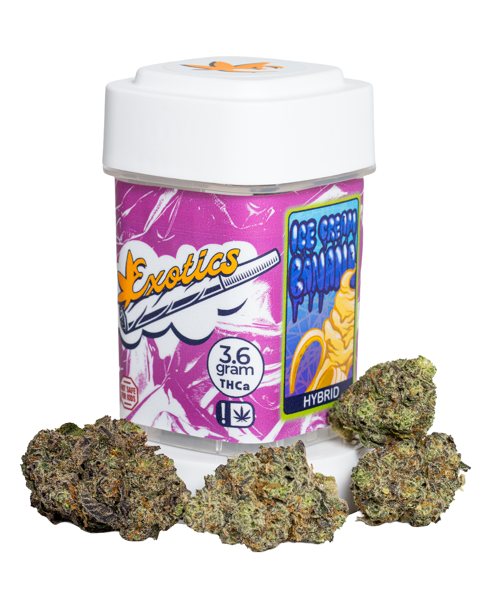 Exotics Ice Cream Banana cannabis hybrid strain