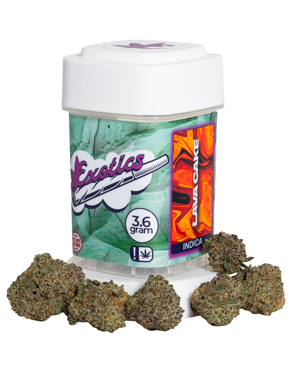 Exotics Lava Cake cannabis indica hybrid strain