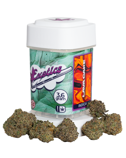 Exotics Lava Cake cannabis indica hybrid strain