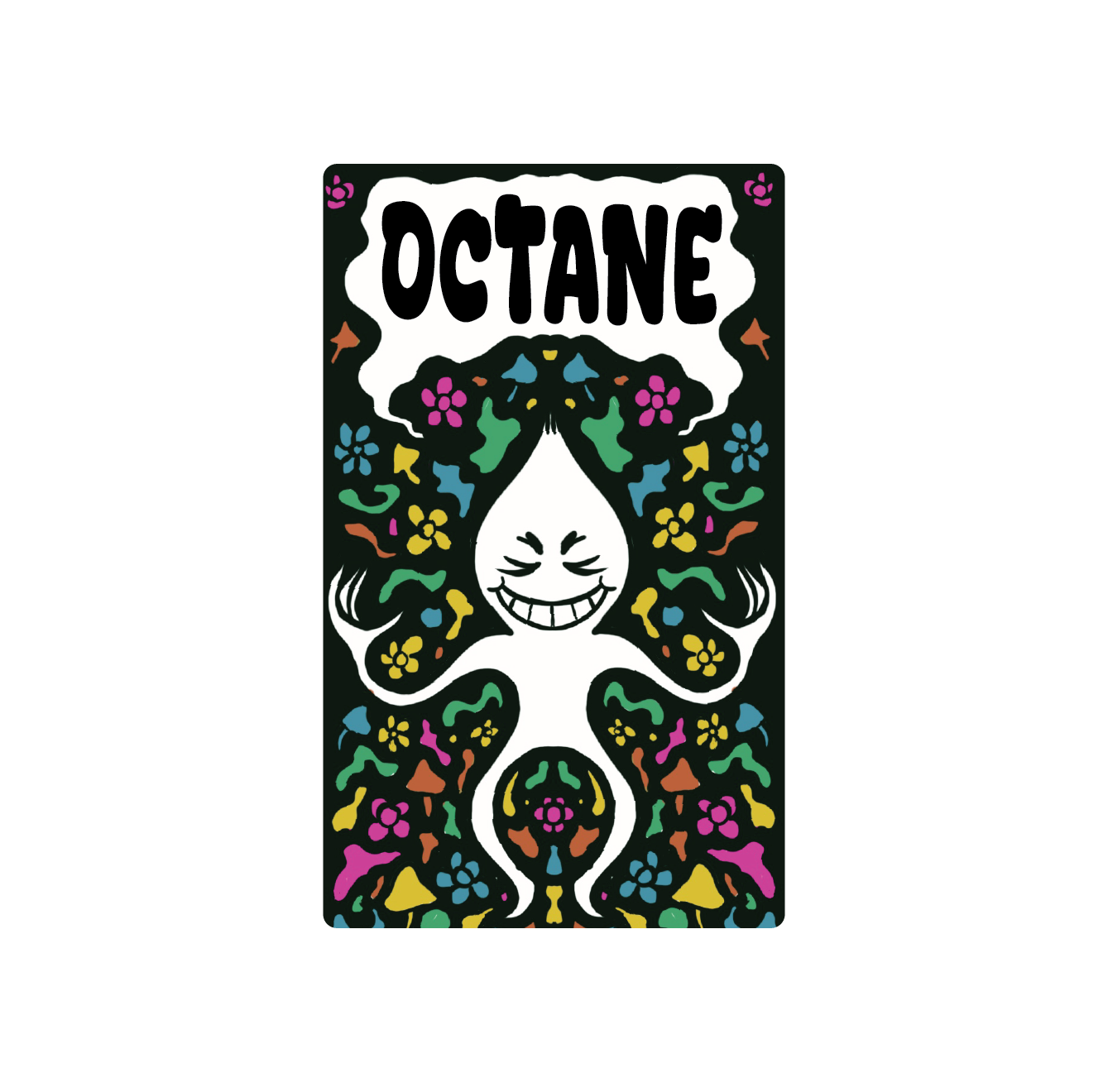 Exotics Octane sativa cannabis strain label artwork