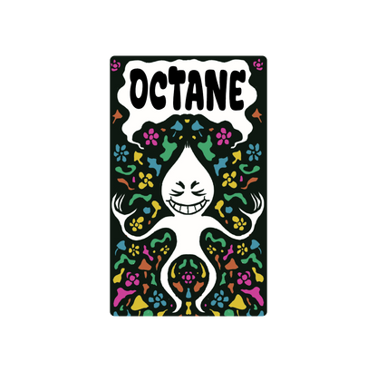Exotics Octane sativa cannabis strain label artwork