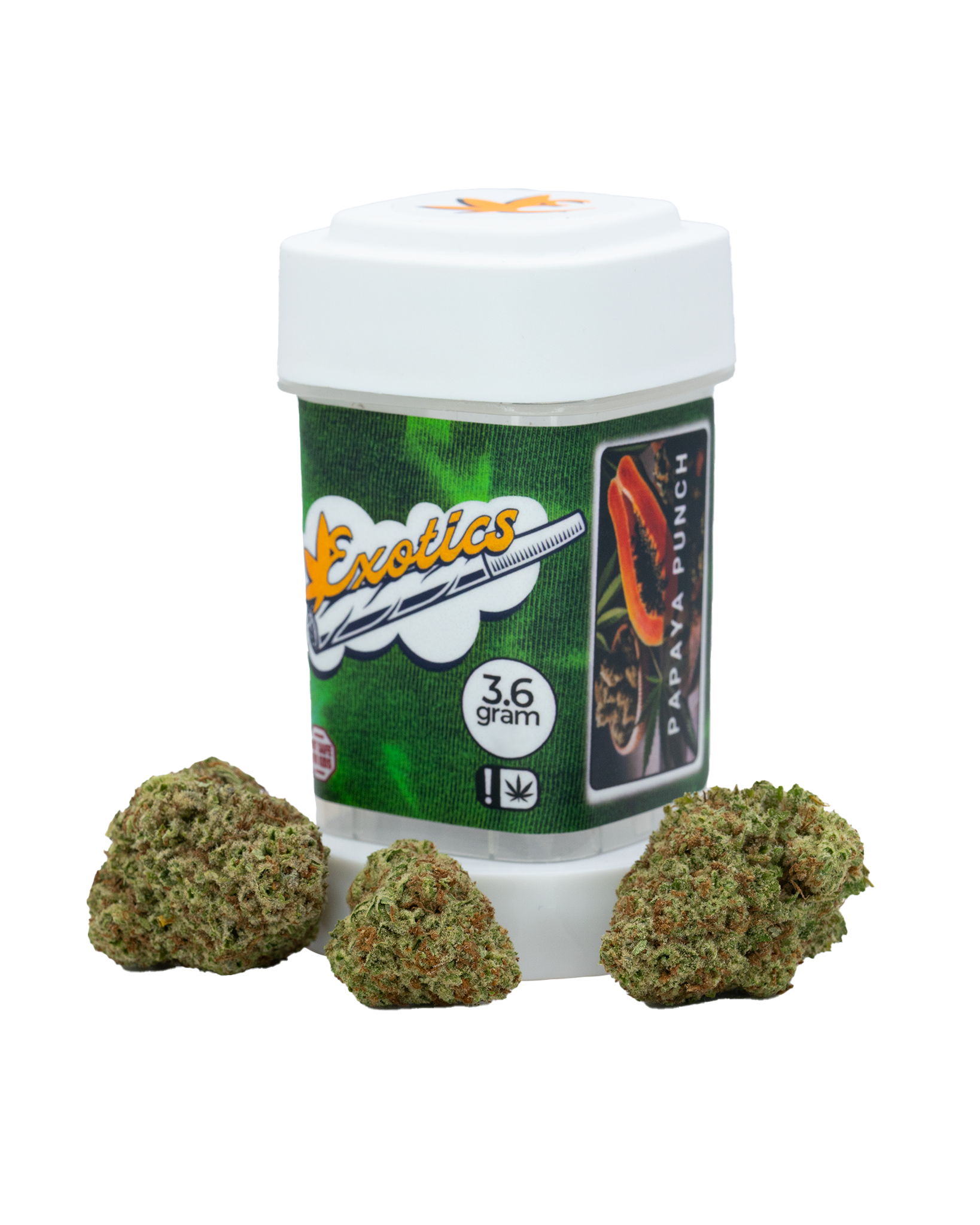 Exotics Papaya Punch cannabis indica hybrid strain
