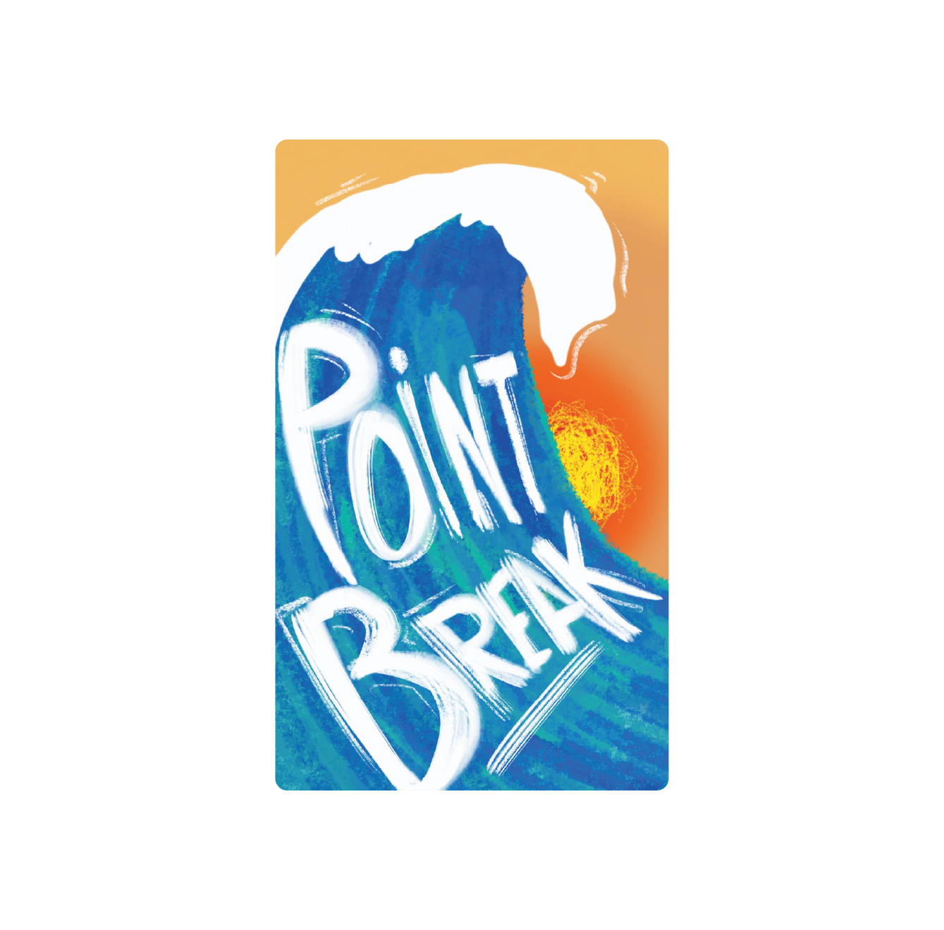 Exotics Point Break indica cannabis strain label artwork