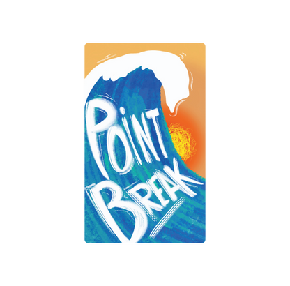 Exotics Point Break indica cannabis strain label artwork