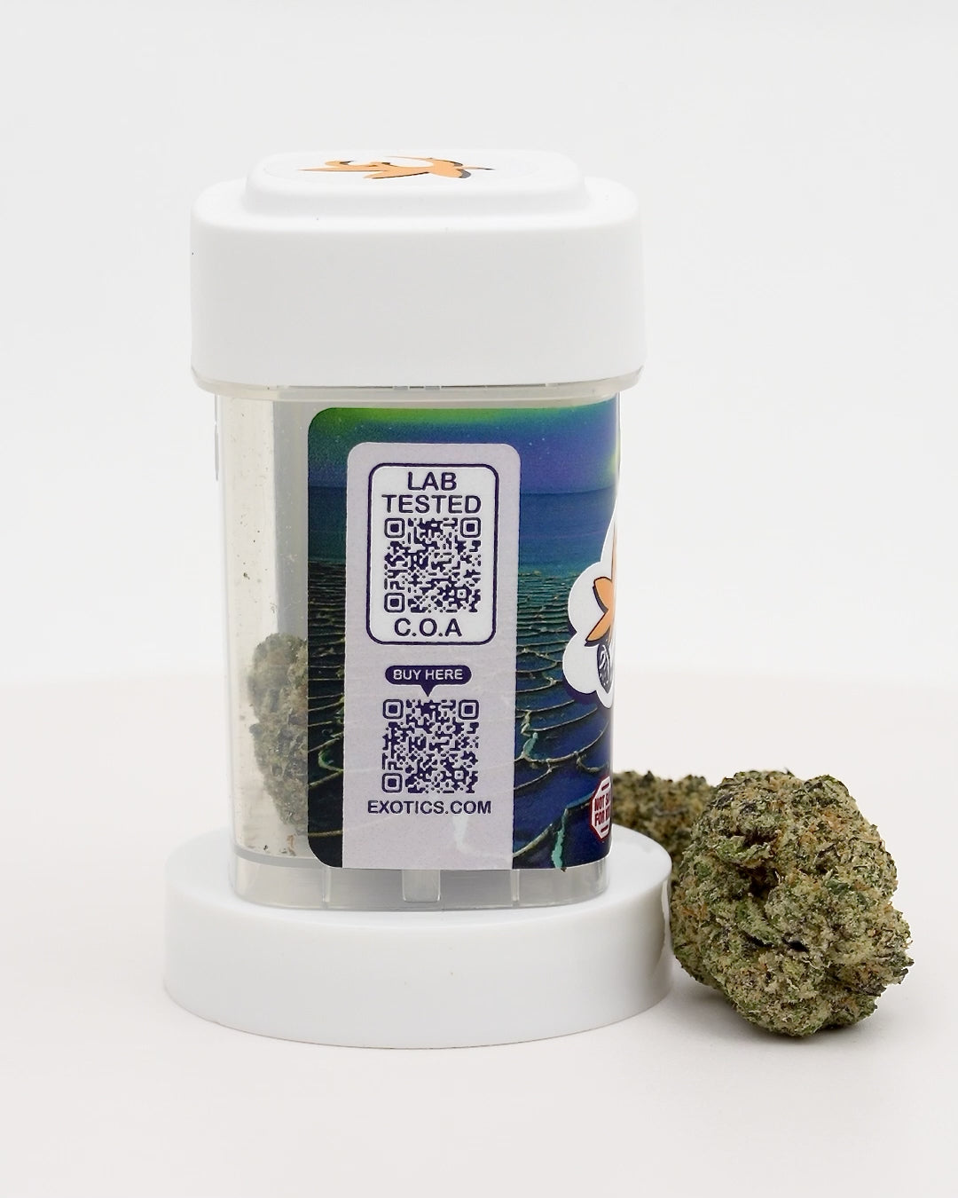 Exotics Cali Frost hybrid cannabis strain carousel video