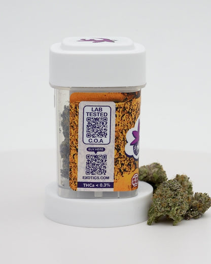Exotics Black Rock Lava Cake cannabis indica hybrid strain carousel video