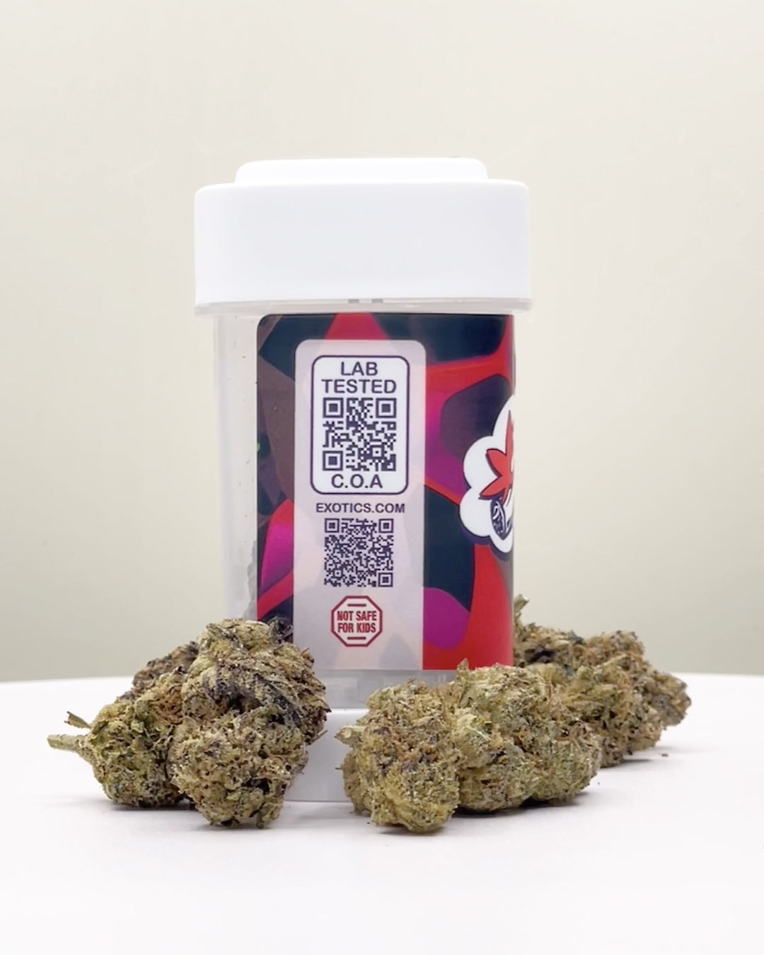Exotics Red Runtz hybrid cannabis strain carousel video