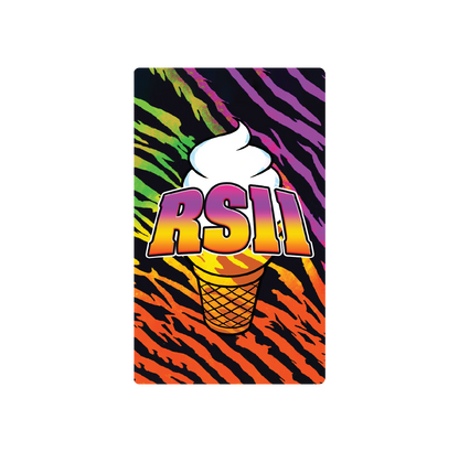 Exotics RS11 indica hybrid cannabis strain label artwork