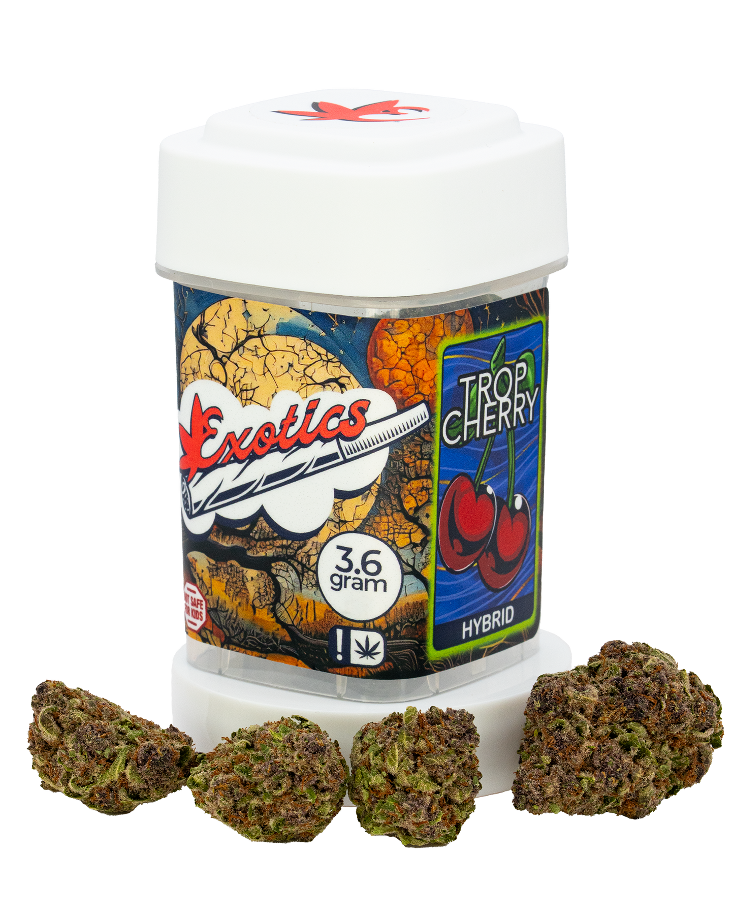Exotics Trop Cherry cannabis hybrid strain
