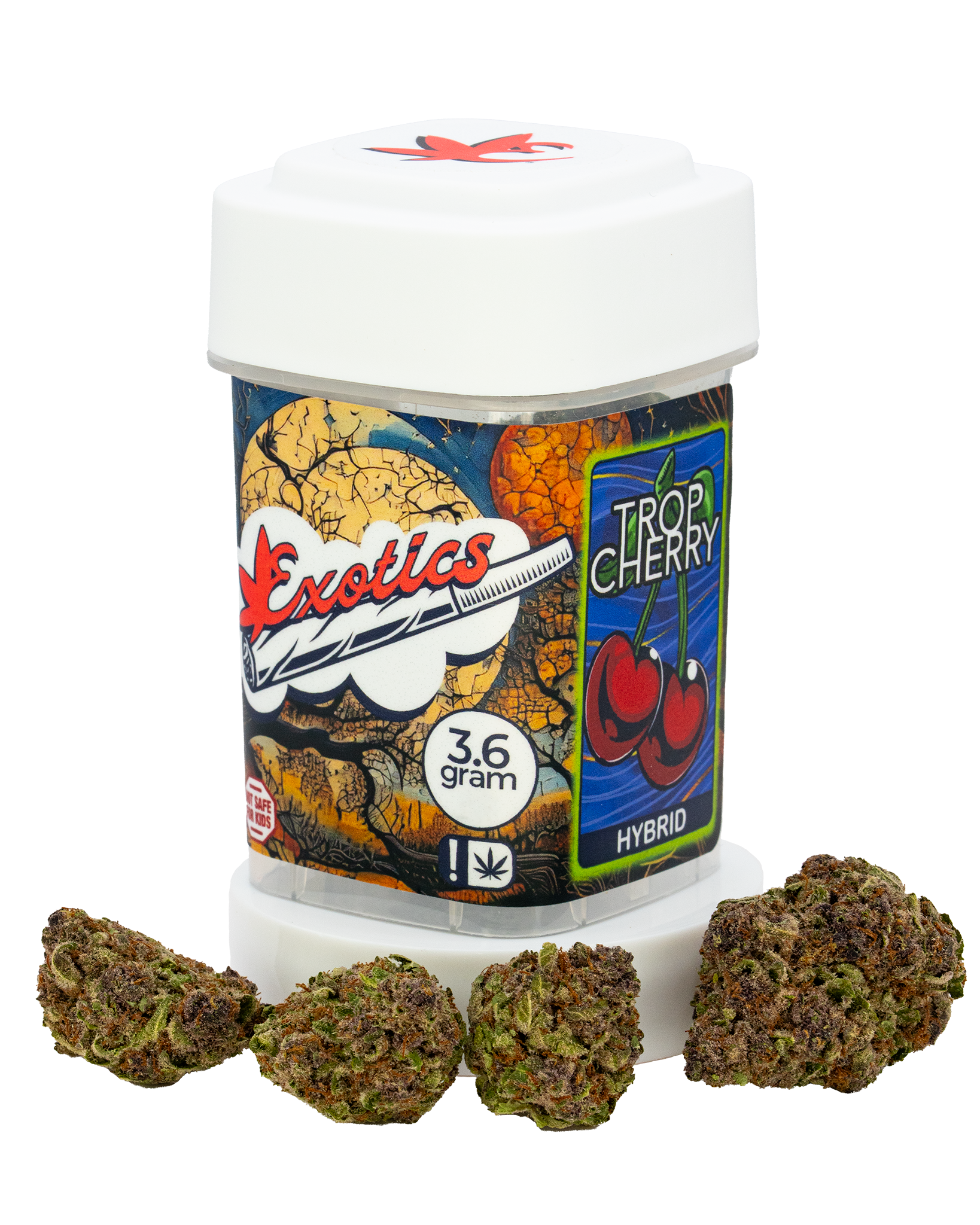 Exotics Trop Cherry cannabis hybrid strain