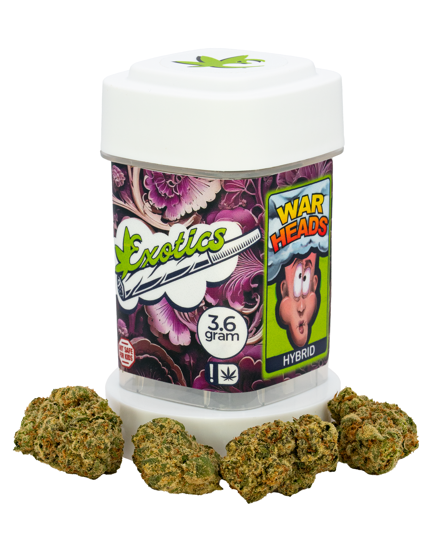 Exotics War Heads cannabis sativa hybrid strain